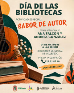 Biblioteca de Valleseco celebra el Día de las Bibliotecas con música, poesía y degustación local
