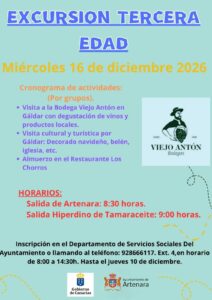 Excursión a la Bodega Viejo Antón y almorzarán en Los Chorros